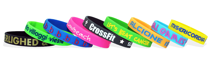 Custom Logo Printed Silicone Bracelets