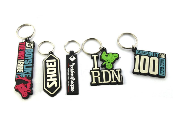 Personalized Shaped Rubber Keychains