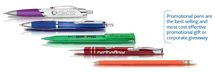 Promotional pens with custom imprint