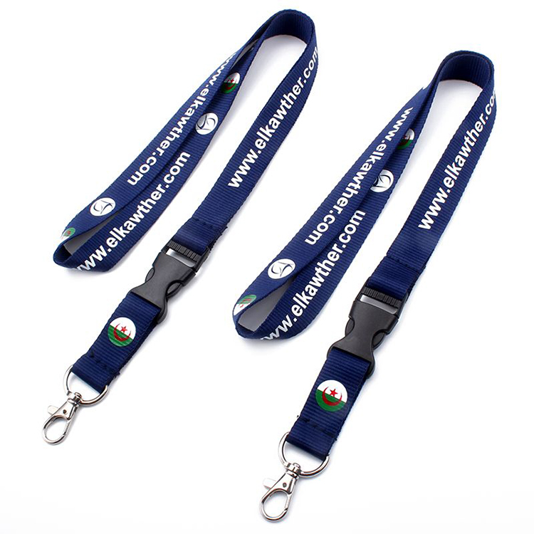 Custom Sublimation Print Polyester Neck Lanyards with ID Badge