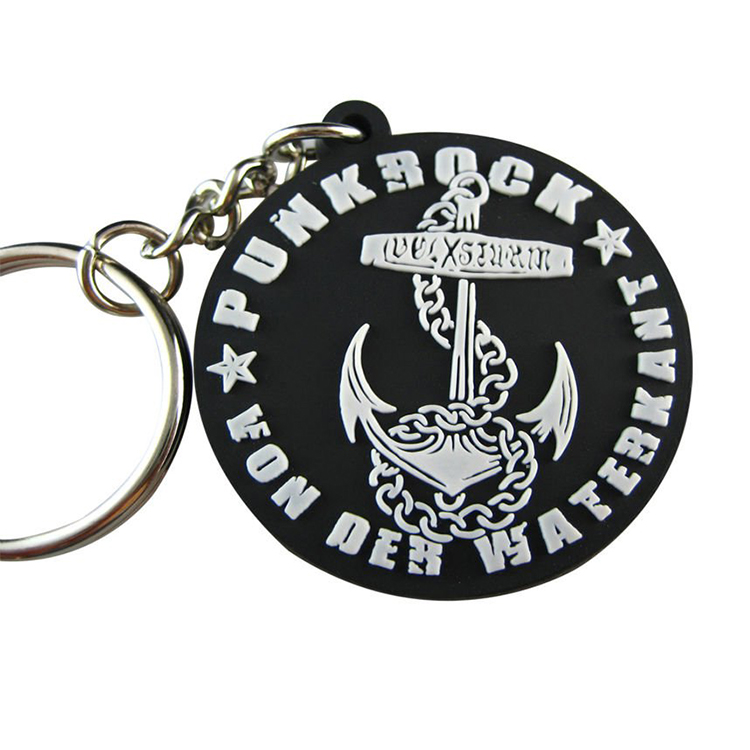 Personalized Die Cut Shape Soft Rubber PVC Keychain for Promotion