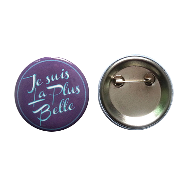 Personalized Printed Tin Button Badge with Safety Pin