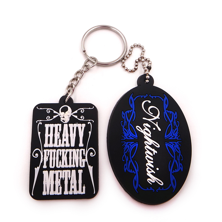 Promotional Custom Rubber Keychain with 3D Effect Logo