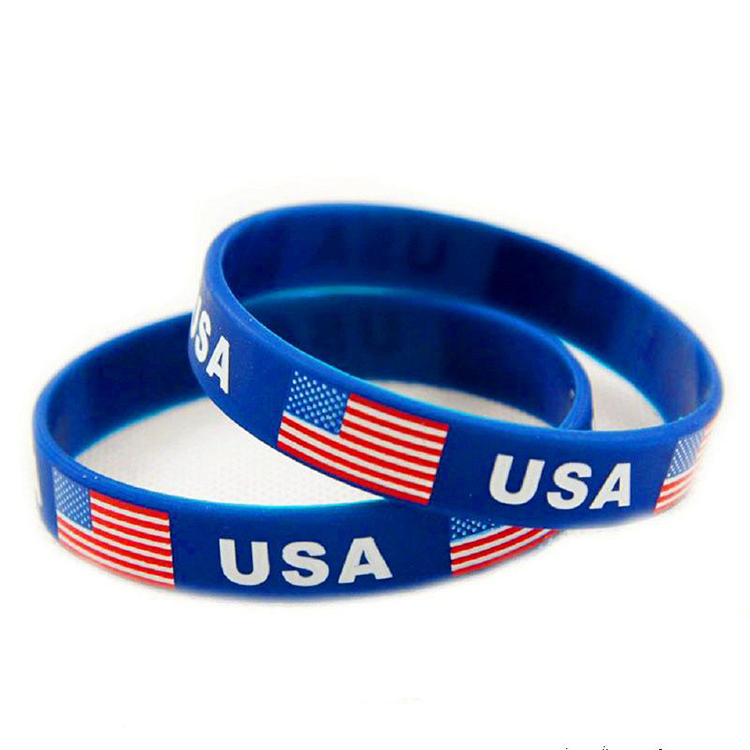 Wholesale No Minumum Promotional Custom Silicone Wristbands