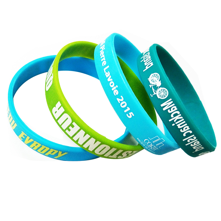 Hot Sale Cheap Personalized Printed Silicone Wristbands for Sports