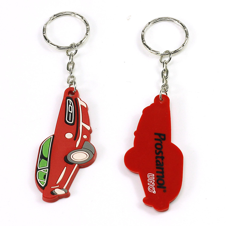 Personalized Die Cut Shape Soft Rubber PVC Keychain for Promotion