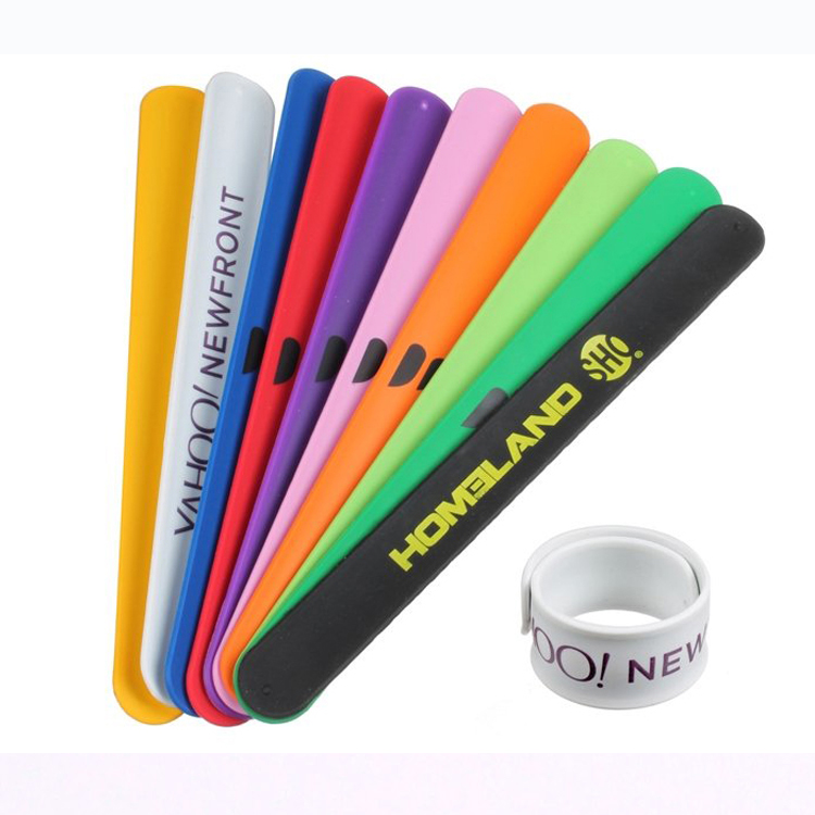 Personalized Custom Reflective Sports Slap Bracelets for Promotion