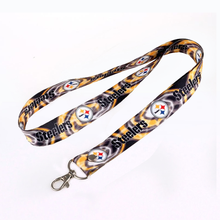 Promotional Custom Neck Strap Nylon Lanyards with Metal Hook