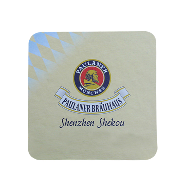 Custom Promotional Bar Absorbent Round Shape Paper Coaster
