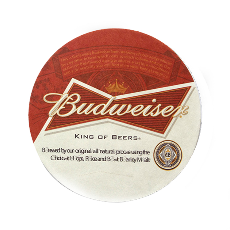 Custom Print Round Paper Drink Absorbent Coasters for Restaurant