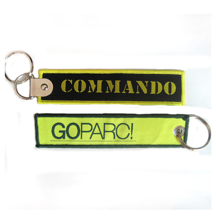 Personalized Design Custom Embroidered Badge Patch Key Chain Holder
